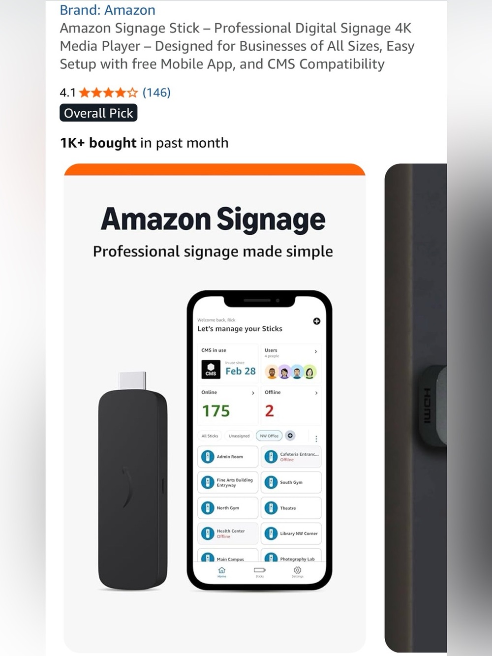 Amazon Signage Stick - Picture 2 of 2